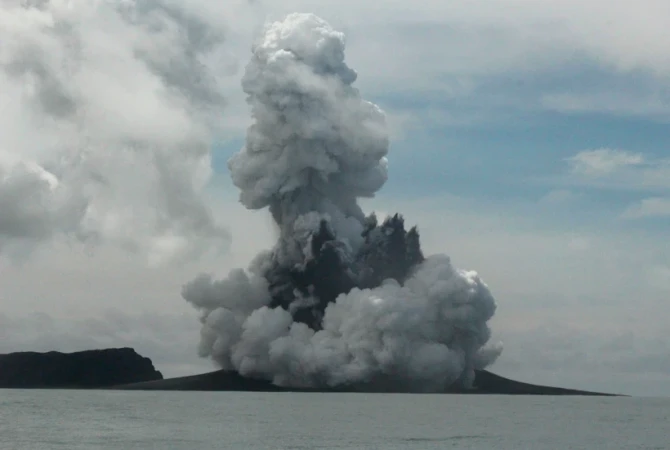 new tonga volcanic island south pacific volcano